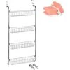 WENKO Etagère à Suspendre Ou à Fixer, 4 Paniers De Rangement, 50x109x14 Cm, Acier Chromé, Lot De 2 éponges Offertes 2 WENKO Etagère à Suspendre Ou à Fixer, 4 Paniers De Rangement, 50x109x14 Cm, Acier Chromé, Lot De 2 éponges Offertes -WENKO Soldes 32712539 1