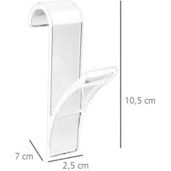 WENKO Crochet Radiateur Sèche Serviette, Lot De 6 Crochets Transparent, 2.5 X 10.5 X 7 Cm, 2 éponges Offertes 10 WENKO Crochet Radiateur Sèche Serviette, Lot De 6 Crochets Transparent, 2.5 X 10.5 X 7 Cm, 2 éponges Offertes -WENKO Soldes 32712541 4