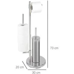 WENKO Serviteur WC 3en1, Distributeur Papier Toilette, Brosse WC Et Range Papier Toilette, Universalo Neo, Lot De 2 éponges Offertes 11 WENKO Serviteur WC 3en1, Distributeur Papier Toilette, Brosse WC Et Range Papier Toilette, Universalo Neo, Lot De 2 éponges Offertes -WENKO Soldes 32712543 5