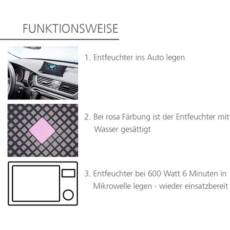 WENKO Déshumidificateur Voiture Avec Indicateur D'humidité, Déshumidificateur D'air, Minéral Actif, Réutilisable, Dimensions 23 X 5 X 15 Cm, 1kg, Lot De 2 éponges Offertes 6 WENKO Déshumidificateur Voiture Avec Indicateur D'humidité, Déshumidificateur D'air, Minéral Actif, Réutilisable, Dimensions 23 X 5 X 15 Cm, 1kg, Lot De 2 éponges Offertes – Image 4