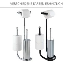 WENKO Serviteur WC 3en1, Distributeur Papier Toilette, Brosse WC Et Range Papier Toilette, Universalo, Lot De 2 éponges Offertes 11 WENKO Serviteur WC 3en1, Distributeur Papier Toilette, Brosse WC Et Range Papier Toilette, Universalo, Lot De 2 éponges Offertes -WENKO Soldes 32712548 5