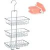WENKO Etagère De Douche à Suspendre, 3 Paniers De Douche, Acier Chromé, Nivala, Lot 2 éponges Offertes 2 WENKO Etagère De Douche à Suspendre, 3 Paniers De Douche, Acier Chromé, Nivala, Lot 2 éponges Offertes -WENKO Soldes 32712549 1