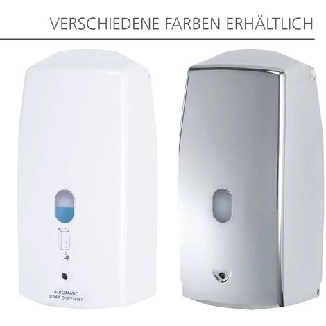 WENKO Distributeur Savon Automatique Mural, Sans Contact, Système Infrarouge, 650 Ml, Lot De 2 éponges Offertes 6 WENKO Distributeur Savon Automatique Mural, Sans Contact, Système Infrarouge, 650 Ml, Lot De 2 éponges Offertes – Image 4