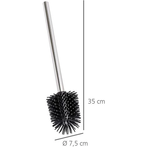WENKO Tête Rechange Brosse Wc Noir Silicone, ø7,5 Cm, Lot De 2 éponges Offertes 6 WENKO Tête Rechange Brosse Wc Noir Silicone, ø7,5 Cm, Lot De 2 éponges Offertes – Image 4