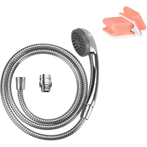 WENKO Douchette Lavabo, Douchette Lavabo Salle De Bain Universelle En Inox, Longueur 1m50, Lot De 2 éponges Offertes 3 WENKO Douchette Lavabo, Douchette Lavabo Salle De Bain Universelle En Inox, Longueur 1m50, Lot De 2 éponges Offertes