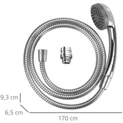 WENKO Douchette Lavabo, Douchette Lavabo Salle De Bain Universelle En Inox, Longueur 1m50, Lot De 2 éponges Offertes 10 WENKO Douchette Lavabo, Douchette Lavabo Salle De Bain Universelle En Inox, Longueur 1m50, Lot De 2 éponges Offertes -WENKO Soldes 32712556 4