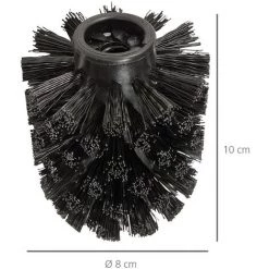 WENKO Brosse Wc Noire De Rechange, Tête Rechange Brosse Wc Taille Standard, Lot De 10 Têtes De Brosse WC De Rechange, Format économique, Plastique, ø8 Cm, Noir 11 WENKO Brosse Wc Noire De Rechange, Tête Rechange Brosse Wc Taille Standard, Lot De 10 Têtes De Brosse WC De Rechange, Format économique, Plastique, ø8 Cm, Noir -WENKO Soldes 32747971 5