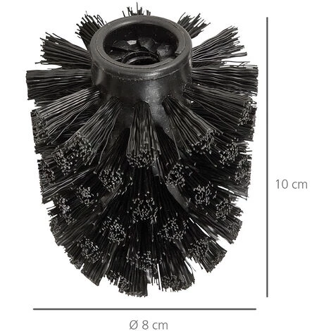 WENKO Brosse Wc Noire De Rechange, Tête Rechange Brosse Wc Taille Standard, Lot De 10 Têtes De Brosse WC De Rechange, Format économique, Plastique, ø8 Cm, Noir 7 WENKO Brosse Wc Noire De Rechange, Tête Rechange Brosse Wc Taille Standard, Lot De 10 Têtes De Brosse WC De Rechange, Format économique, Plastique, ø8 Cm, Noir – Image 5