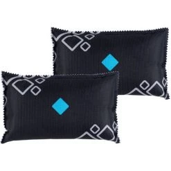 WENKO Déshumidificateur Voiture, Anti Humidité Voiture Avec Indicateur, Absorbeur D'humidité Voiture Réutilisable, Lot De 2 X 400g, Polyester, 18,5x3x11,5 Cm, Noir