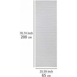 WENKO Tapis De Bain En Mousse, Tapis Salle De Bain Antidérapant, Plastique, 65x200 Cm, Blanc 10 WENKO Tapis De Bain En Mousse, Tapis Salle De Bain Antidérapant, Plastique, 65x200 Cm, Blanc -WENKO Soldes 32804258 4