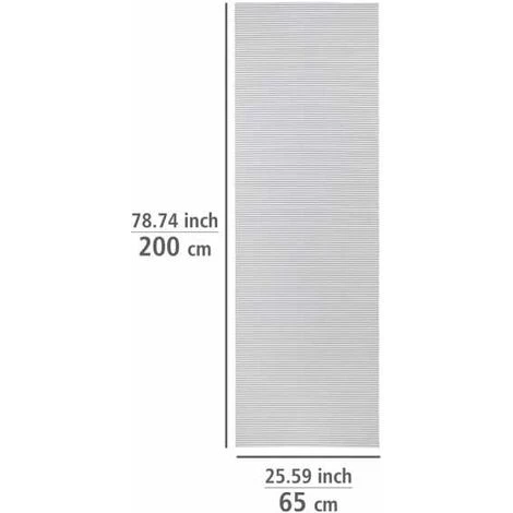 WENKO Tapis De Bain En Mousse, Tapis Salle De Bain Antidérapant, Plastique, 65x200 Cm, Blanc 6 WENKO Tapis De Bain En Mousse, Tapis Salle De Bain Antidérapant, Plastique, 65x200 Cm, Blanc – Image 4