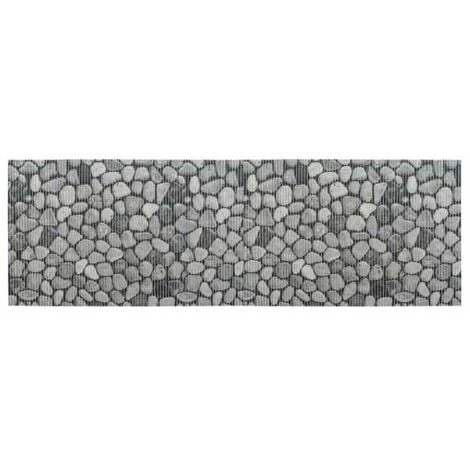 WENKO Tapis De Bain En Mousse Sassi, Tapis Salle De Bain Antidérapant, Plastique Effet Pierre, 65x200 Cm, Gris 3 WENKO Tapis De Bain En Mousse Sassi, Tapis Salle De Bain Antidérapant, Plastique Effet Pierre, 65x200 Cm, Gris