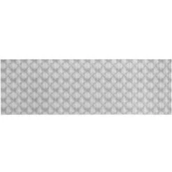 WENKO Tapis De Bain En Mousse Flow, Tapis Salle De Bain Antidérapant, Plastique, 65x200 Cm, Gris