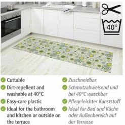 WENKO Tapis De Bain En Mousse Retro, Tapis Salle De Bain Antidérapant, Plastique, 65x200 Cm, Multicolore 9 WENKO Tapis De Bain En Mousse Retro, Tapis Salle De Bain Antidérapant, Plastique, 65x200 Cm, Multicolore -WENKO Soldes 32804268 3