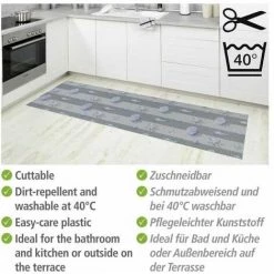 WENKO Tapis De Bain En Mousse Mare Coquillage, Tapis Salle De Bain Antidérapant, Plastique, 65x200 Cm, Multicolore 9 WENKO Tapis De Bain En Mousse Mare Coquillage, Tapis Salle De Bain Antidérapant, Plastique, 65x200 Cm, Multicolore -WENKO Soldes 32804270 3