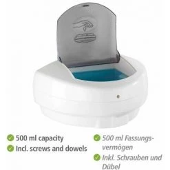 WENKO Distributeur Savon Liquide Mural Arco, Distributeur Gel Hydroalcoolique Mural Automatique Sans Contact Infrarouge, Capacité 500ml, Plastique, 20,5x10x14 Cm, Blanc 10 WENKO Distributeur Savon Liquide Mural Arco, Distributeur Gel Hydroalcoolique Mural Automatique Sans Contact Infrarouge, Capacité 500ml, Plastique, 20,5x10x14 Cm, Blanc -WENKO Soldes 32804282 4