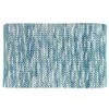 WENKO Tapis De Bain Urdu, Tapis Salle De Bain Anitdérapant, Coton Mélangé, 60x90 Cm, Aqua