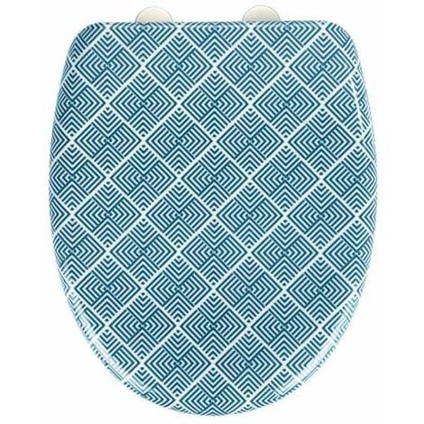 WENKO Abattant WC Original Atacama, Abattant WC Avec Frein De Chute "easy Close", Fixation Acier "fix Clip" Inox, Duroplastique, 38x45 Cm, Multicolore 3 WENKO Abattant WC Original Atacama, Abattant WC Avec Frein De Chute "easy Close", Fixation Acier "fix Clip" Inox, Duroplastique, 38x45 Cm, Multicolore