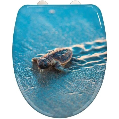 WENKO Abattant WC Original Caretta, Abattant WC Avec Frein De Chute "easy Close", Fixation Acier Inox "fix Clip", Duroplastique, 38x45 Cm, Multicolore 3 WENKO Abattant WC Original Caretta, Abattant WC Avec Frein De Chute "easy Close", Fixation Acier Inox "fix Clip", Duroplastique, 38x45 Cm, Multicolore