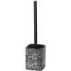 WENKO Brosse WC Terrazzo, Brosse WC Noire, Polyrésine Aspect Mosaique, 10x37x10 Cm, Noir - Blanc 2 WENKO Brosse WC Terrazzo, Brosse WC Noire, Polyrésine Aspect Mosaique, 10x37x10 Cm, Noir - Blanc -WENKO Soldes 32804355 1