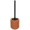 WENKO Porte Brosse WC Avellino, Brosse WC Noire, Céramique Avec Surface Agrippante Soft-Touch, Ø 11,5x40 Cm, Terracotta 2 WENKO Porte Brosse WC Avellino, Brosse WC Noire, Céramique Avec Surface Agrippante Soft-Touch, Ø 11,5x40 Cm, Terracotta -WENKO Soldes 32804360 1