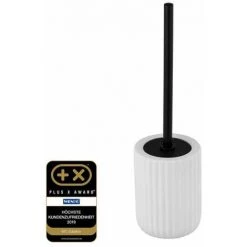 WENKO Porte Brosse WC Belluno, Brosse WC Noire, Céramique "soft Touch", Ø 11,5x42 Cm, Blanc 8 WENKO Porte Brosse WC Belluno, Brosse WC Noire, Céramique "soft Touch", Ø 11,5x42 Cm, Blanc -WENKO Soldes 32804371 2