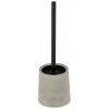 WENKO Porte Brosse WC Villena, Brosse WC Noire Et Manche Acier Inox, Béton Brossé, Ø 11,5x38 Cm, Gris 1 WENKO Porte Brosse WC Villena, Brosse WC Noire Et Manche Acier Inox, Béton Brossé, Ø 11,5x38 Cm, Gris -WENKO Soldes 32804379 1