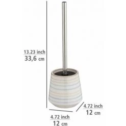 WENKO Porte Brosse WC Navalon, Brosse WC Noire, Céramique Peinte à La Main, Ø 12x33,6 Cm, Multicolore 10 WENKO Porte Brosse WC Navalon, Brosse WC Noire, Céramique Peinte à La Main, Ø 12x33,6 Cm, Multicolore -WENKO Soldes 32804380 4