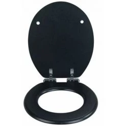 WENKO Abattant WC Avec Frein De Chute "easy Close" Cuero, Fixation Inox 'fix Clip", MDF, 35,5x42,5 Cm, Noir 8 WENKO Abattant WC Avec Frein De Chute "easy Close" Cuero, Fixation Inox 'fix Clip", MDF, 35,5x42,5 Cm, Noir -WENKO Soldes 32804397 2