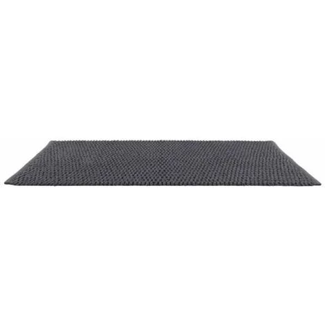 WENKO Tapis De Bain Mona, Tapis Salle De Bain Antidérapant, 100% Coton, 50x80 Cm, Gris 7 WENKO Tapis De Bain Mona, Tapis Salle De Bain Antidérapant, 100% Coton, 50x80 Cm, Gris – Image 5
