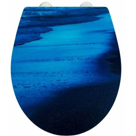 WENKO Abattant WC Original Surface Relief Deep Sea, Abattant WC Avec Frein De Chute "easy Close", Fixation Acier Inox"fix Clip", Duroplastique, 38x44,5 Cm, Multicolore 3 WENKO Abattant WC Original Surface Relief Deep Sea, Abattant WC Avec Frein De Chute "easy Close", Fixation Acier Inox"fix Clip", Duroplastique, 38x44,5 Cm, Multicolore