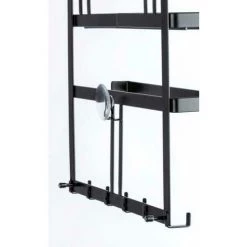 WENKO Etagère Cuisine Multifonction Gala, Etagère Métal Noir Avec Distributeur Sopalin Mural Et Crochets Suspension Ustensiles De Cuisine, Métal, 30x33x9 Cm, Noir 11 WENKO Etagère Cuisine Multifonction Gala, Etagère Métal Noir Avec Distributeur Sopalin Mural Et Crochets Suspension Ustensiles De Cuisine, Métal, 30x33x9 Cm, Noir -WENKO Soldes 32804426 5