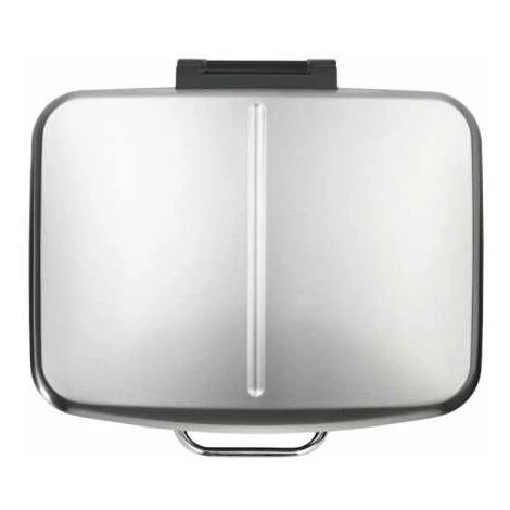 WENKO Poubelle Cuisine Double Studio, Poubelle Tri Sélectif, Poubelle à Pédale Avec Deux Compartiments, Frein De Chute "easy Close", 2x12L, Acier Inox, 37x50x34 Cm, Mat 5 WENKO Poubelle Cuisine Double Studio, Poubelle Tri Sélectif, Poubelle à Pédale Avec Deux Compartiments, Frein De Chute "easy Close", 2x12L, Acier Inox, 37x50x34 Cm, Mat – Image 3