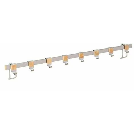 WENKO Barre De Crédence Cuisine Premium, Porte Ustensiles De Cuisine Mural Avec 8 Crochets De Suspension, Fixation Sans Perçage Avec Adaptateur Turbo-Loc® Inclus, Acier - Bambou, 60x4x2,5 Cm, Brillant - Marron 3 WENKO Barre De Crédence Cuisine Premium, Porte Ustensiles De Cuisine Mural Avec 8 Crochets De Suspension, Fixation Sans Perçage Avec Adaptateur Turbo-Loc® Inclus, Acier - Bambou, 60x4x2,5 Cm, Brillant - Marron