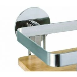 WENKO Barre De Crédence Cuisine Premium, Porte Ustensiles De Cuisine Mural Avec 8 Crochets De Suspension, Fixation Sans Perçage Avec Adaptateur Turbo-Loc® Inclus, Acier - Bambou, 60x4x2,5 Cm, Brillant - Marron 9 WENKO Barre De Crédence Cuisine Premium, Porte Ustensiles De Cuisine Mural Avec 8 Crochets De Suspension, Fixation Sans Perçage Avec Adaptateur Turbo-Loc® Inclus, Acier - Bambou, 60x4x2,5 Cm, Brillant - Marron -WENKO Soldes 32804433 3