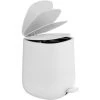 WENKO Poubelle à Pédale Design Davos Avec Frein De Chute "easy Close", Petite Poubelle Salle De Bain 5L, Plastique, 23,5x26x27,5 X Cm, Blanc 2 WENKO Poubelle à Pédale Design Davos Avec Frein De Chute "easy Close", Petite Poubelle Salle De Bain 5L, Plastique, 23,5x26x27,5 X Cm, Blanc -WENKO Soldes 32922378 1