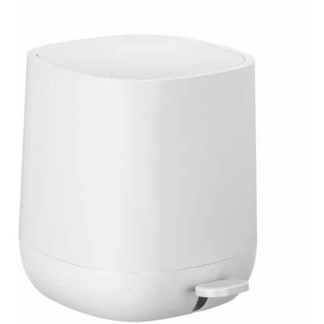 WENKO Poubelle à Pédale Design Davos Avec Frein De Chute "easy Close", Petite Poubelle Salle De Bain 5L, Plastique, 23,5x26x27,5 X Cm, Blanc 4 WENKO Poubelle à Pédale Design Davos Avec Frein De Chute "easy Close", Petite Poubelle Salle De Bain 5L, Plastique, 23,5x26x27,5 X Cm, Blanc – Image 2