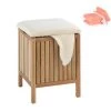 WENKO Tabouret Panier à Linge Bois, Coffre à Linge Bois, Norway Style Scandinave, 65L, Lot De 2 éponges Offertes 1 WENKO Tabouret Panier à Linge Bois, Coffre à Linge Bois, Norway Style Scandinave, 65L, Lot De 2 éponges Offertes -WENKO Soldes 33094576 1