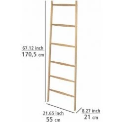 WENKO Echelle Porte Serviette Bois, Porte Serviette Sur Pied Bois Acina 10 WENKO Echelle Porte Serviette Bois, Porte Serviette Sur Pied Bois Acina -WENKO Soldes 33295235 4