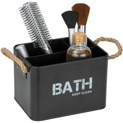 Boîte De Bain Wenko "Gara" Avec 4 Compartiments En Noir 19 X 12,5 X 13 Cm 11 Boîte De Bain Wenko "Gara" Avec 4 Compartiments En Noir 19 X 12,5 X 13 Cm -WENKO Soldes 33438627 5