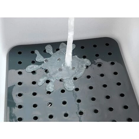 Tapis D'évier Wenko En Plastique Gris Moderne 27,5 X 1 X 31 Cm 7 Tapis D'évier Wenko En Plastique Gris Moderne 27,5 X 1 X 31 Cm – Image 5