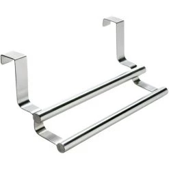 Porte-serviettes De Cuisine Double Pour Porte De Placard Wenko