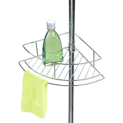 Unité D'angle Télescopique Wenko "Dolcedo" En Acier Inoxydable De Couleur Grise 275 Cm 4 Unité D'angle Télescopique Wenko "Dolcedo" En Acier Inoxydable De Couleur Grise 275 Cm – Image 2