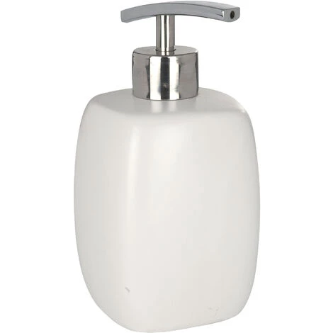 Distributeur De Gel Wenko "Faro" En Céramique Blanche Ø8 X 15 Cm 3 Distributeur De Gel Wenko "Faro" En Céramique Blanche Ø8 X 15 Cm