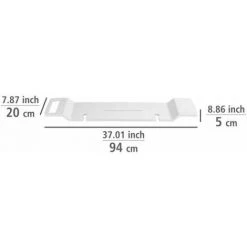WENKO Plateau Baignoire Matera, Tablette Baignoire Spatieuse Multifonction, Support Pour Tablette, Encoche Verre à Pied, Polyrésine, 94x5x20 Cm, Blanc 9 WENKO Plateau Baignoire Matera, Tablette Baignoire Spatieuse Multifonction, Support Pour Tablette, Encoche Verre à Pied, Polyrésine, 94x5x20 Cm, Blanc -WENKO Soldes 33920695 3