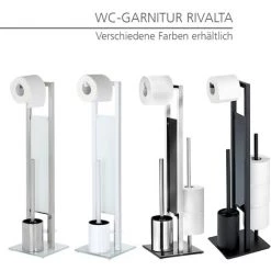 WENKO Serviteur WC 3en1, Distributeur Papier Toilette, Brosse WC Et Range Papier Toilette, Rivalta, Acier Inoxydable, 18 X 70 X 23 Cm, Lot De 2 éponges Offertes 11 WENKO Serviteur WC 3en1, Distributeur Papier Toilette, Brosse WC Et Range Papier Toilette, Rivalta, Acier Inoxydable, 18 X 70 X 23 Cm, Lot De 2 éponges Offertes -WENKO Soldes 33920696 5