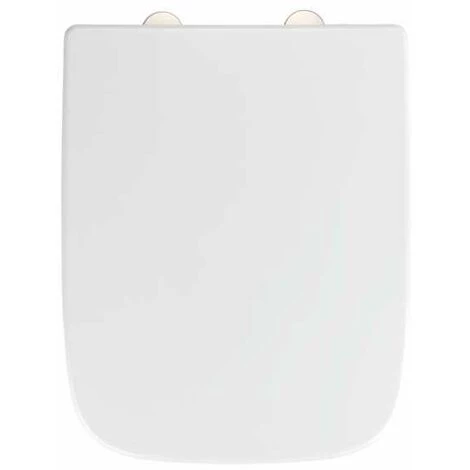 WENKO Abattant WC Avec Frein De Chute Exclusif Nr. 8, Abattant WC Adapté à La Céramique Keramag Renova Nr. 1 Plan, Fixation Inox, Duroplastique Antibactérien, 37x46,5 Cm, Blanc 3 WENKO Abattant WC Avec Frein De Chute Exclusif Nr. 8, Abattant WC Adapté à La Céramique Keramag Renova Nr. 1 Plan, Fixation Inox, Duroplastique Antibactérien, 37x46,5 Cm, Blanc