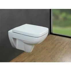 WENKO Abattant WC Avec Frein De Chute Exclusif Nr. 8, Abattant WC Adapté à La Céramique Keramag Renova Nr. 1 Plan, Fixation Inox, Duroplastique Antibactérien, 37x46,5 Cm, Blanc 10 WENKO Abattant WC Avec Frein De Chute Exclusif Nr. 8, Abattant WC Adapté à La Céramique Keramag Renova Nr. 1 Plan, Fixation Inox, Duroplastique Antibactérien, 37x46,5 Cm, Blanc -WENKO Soldes 34038502 4