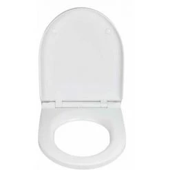 WENKO Abattant WC Avec Frein De Chute Exclusif Nr. 6, Abattant WC Adapté à La Céramique Duravit Durastyle Basic, Fixation Fix-Clip, Duroplast Antibactérien, 37,5 X 46 Cm, Blanc -WENKO Soldes 34038504 3