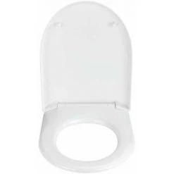 WENKO Abattant WC Avec Frein De Chute Exclusif Nr. 7, Abattant WC Adapté à La Céramique Geberit/Keramag Renova Nr.1, Fixation Inox, Duroplast, 36,5x45,5 Cm, Blanc -WENKO Soldes 34038506 3